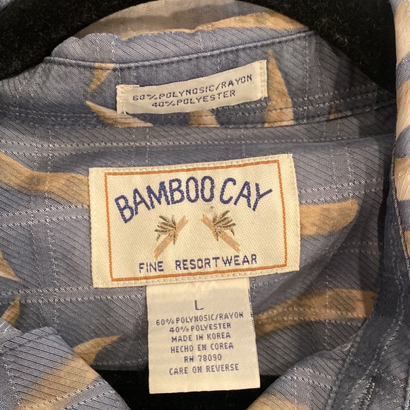 Bamboo Cay Hawaiian button down shirt - Picture 3 of 3